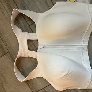 All in motion white sports bra